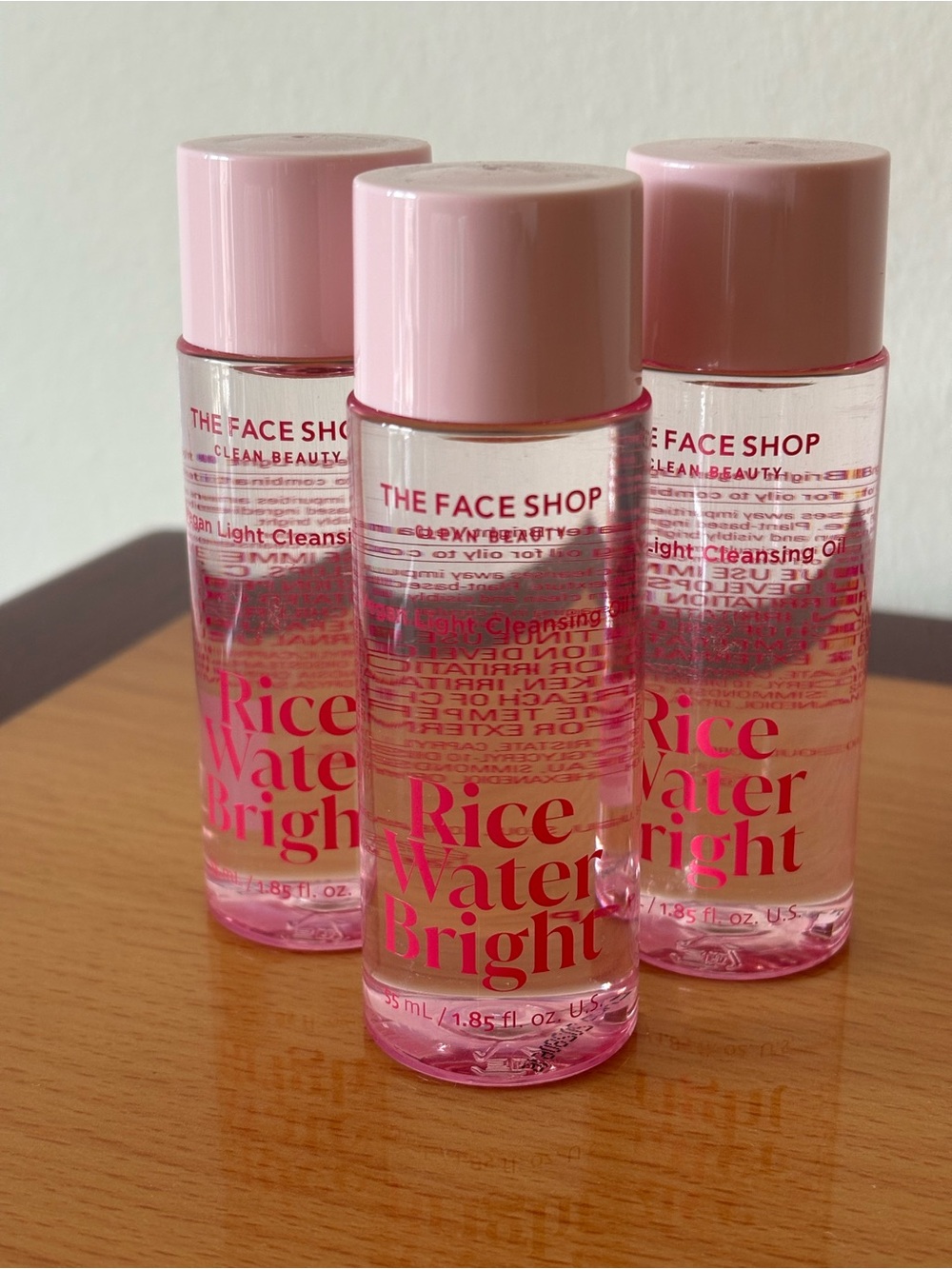 NEW The Face Shop Rice Water Bright Light Cleansing Oil - 3pc Travel Bundle